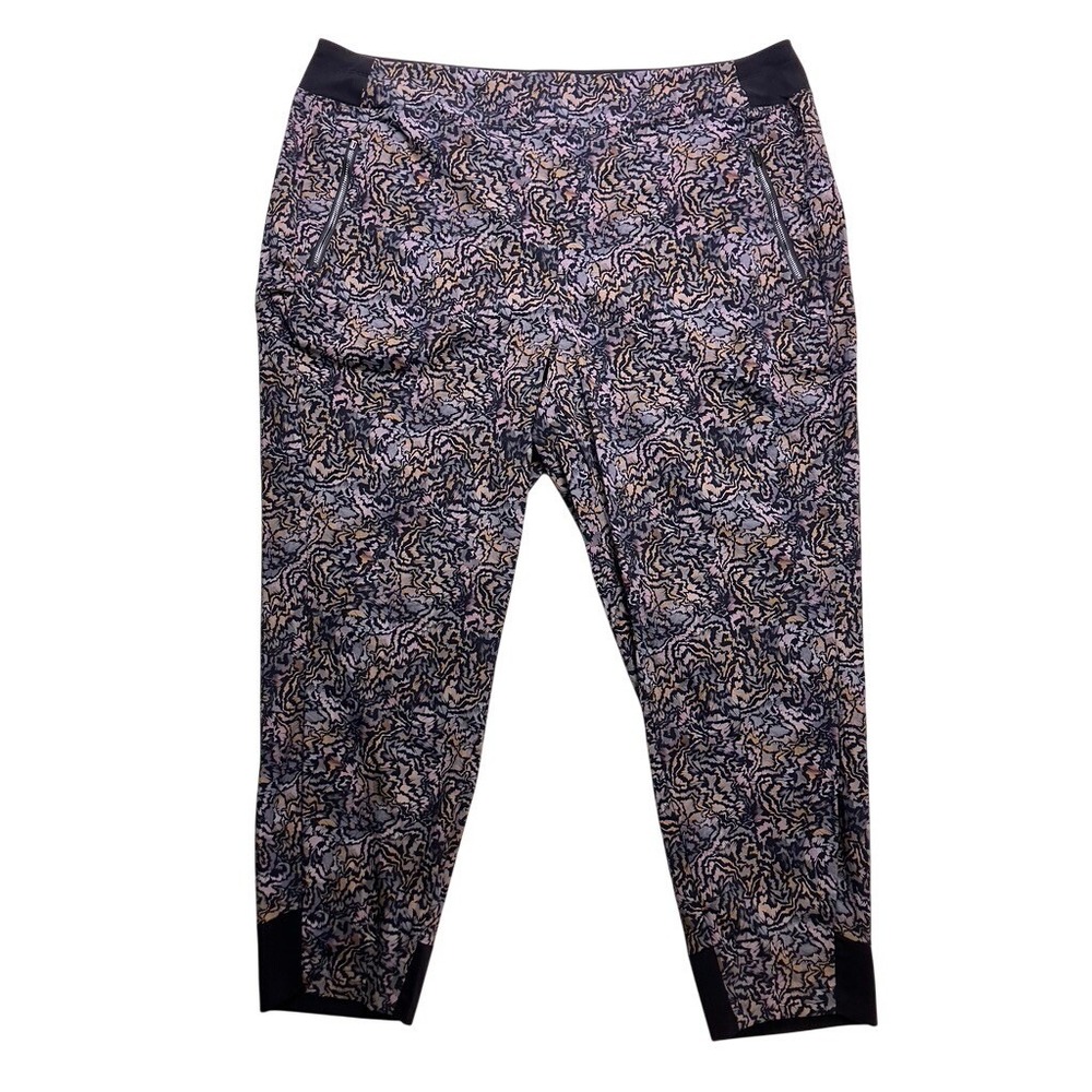 Athleta Trekkie North Jogger Womens 20 Multi Color Abstract Print Hiking Pants